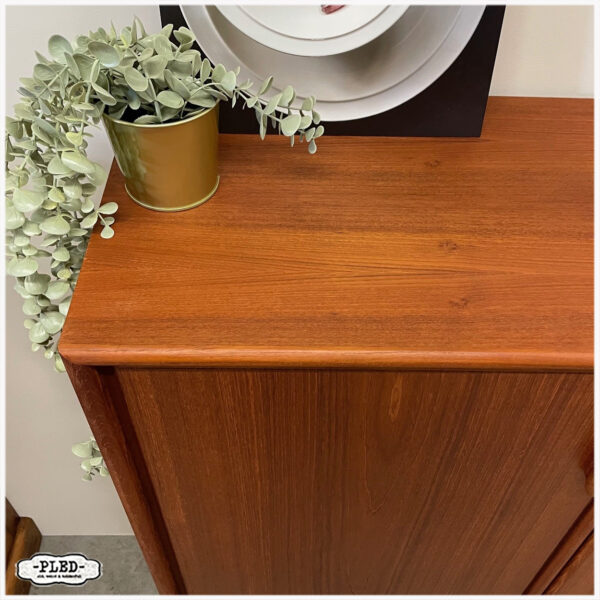Vintage teak houten highboard van Heinrich Riestenpatt - Afbeelding 10