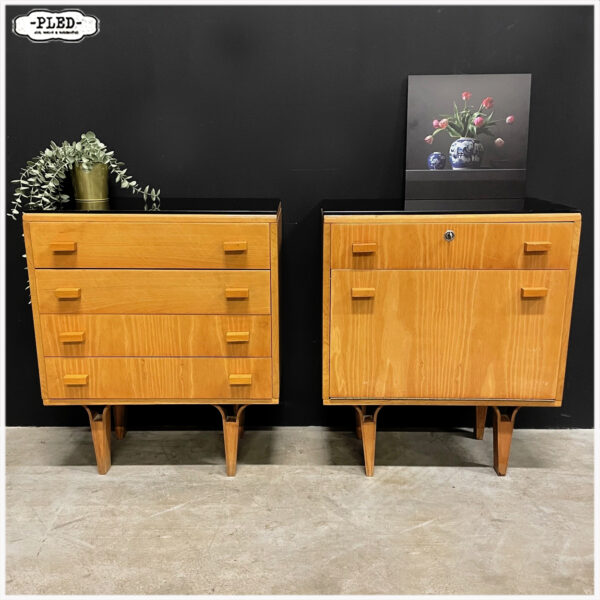 Mid-century nachtkastjes, František Mezulanik voor Nový Domov - Afbeelding 2