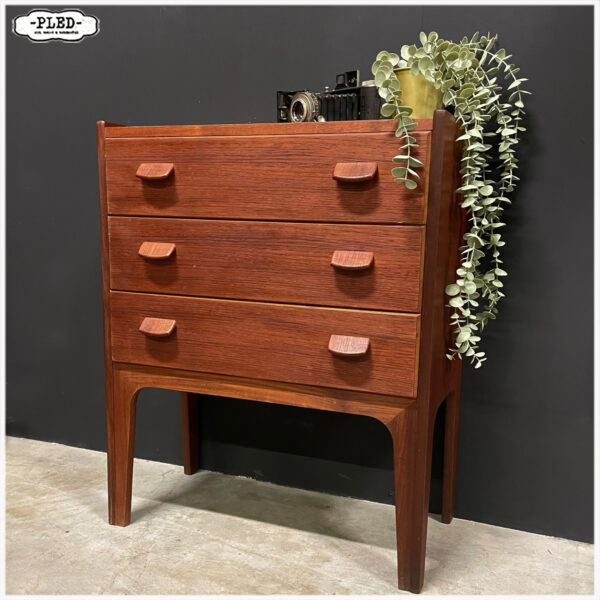 Teak houten ladekastje van Poul M. Volther, Denemarken - Afbeelding 2