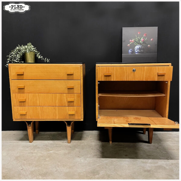 Mid-century nachtkastjes, František Mezulanik voor Nový Domov - Afbeelding 3