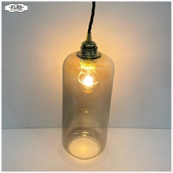 Qazqa hanglamp, rookglas, Hoog 30 cm - Afbeelding 2