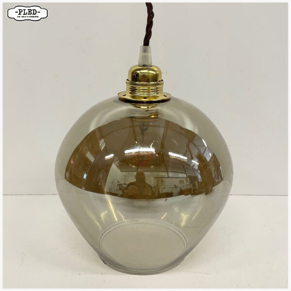 Qazqa hanglamp, rookglas, bol - Afbeelding 3