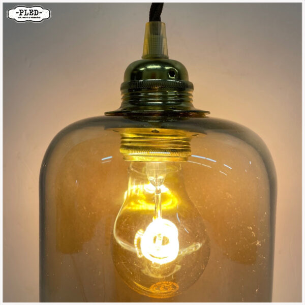 Qazqa hanglamp, rookglas, Hoog 30 cm - Afbeelding 5