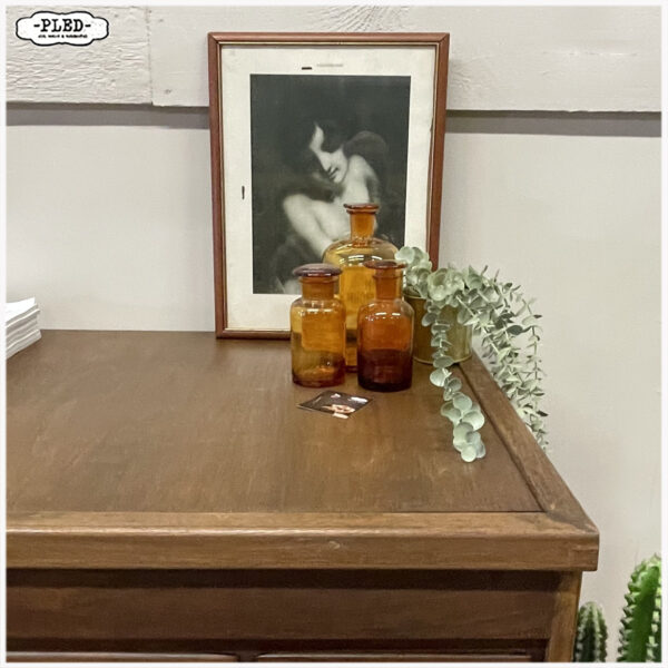 Oude eikenhouten apothekerskast - Afbeelding 8