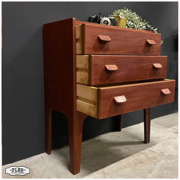 Teak houten ladekastje van Poul M. Volther, Denemarken - Afbeelding 5