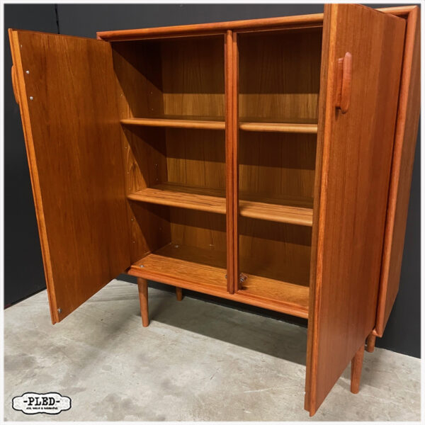 Vintage teak houten highboard van Heinrich Riestenpatt - Afbeelding 6