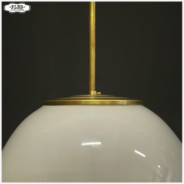 Art deco opaline plafondlampen - Afbeelding 18