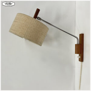 Vintage teak wandlamp, jaren zestig