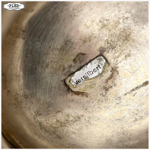 Grote verzilverde champagneschaal - Afbeelding 12