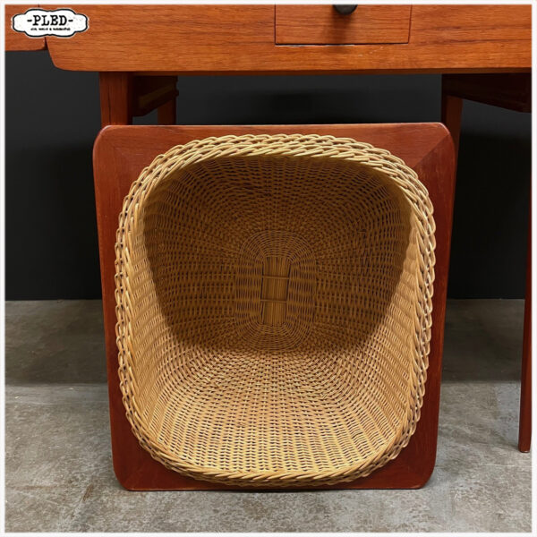 Vintage teak Deens naaikastje, sixties - Afbeelding 8