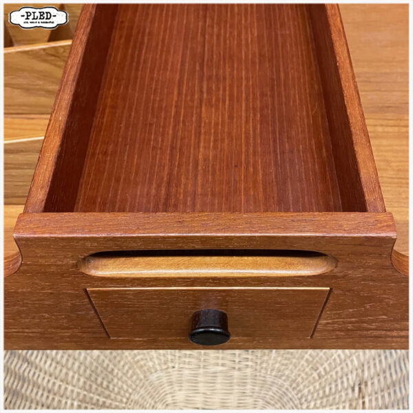 Vintage teak Deens naaikastje, sixties - Afbeelding 9