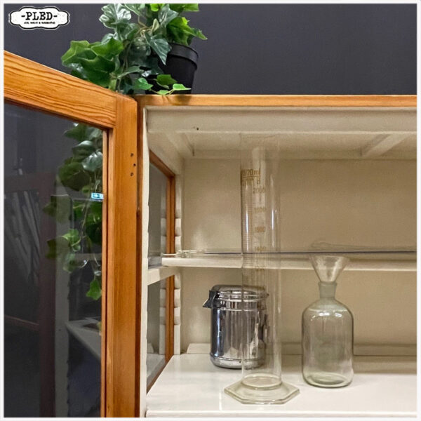 Vintage houten laboratoriumkast, 1960 - Afbeelding 6