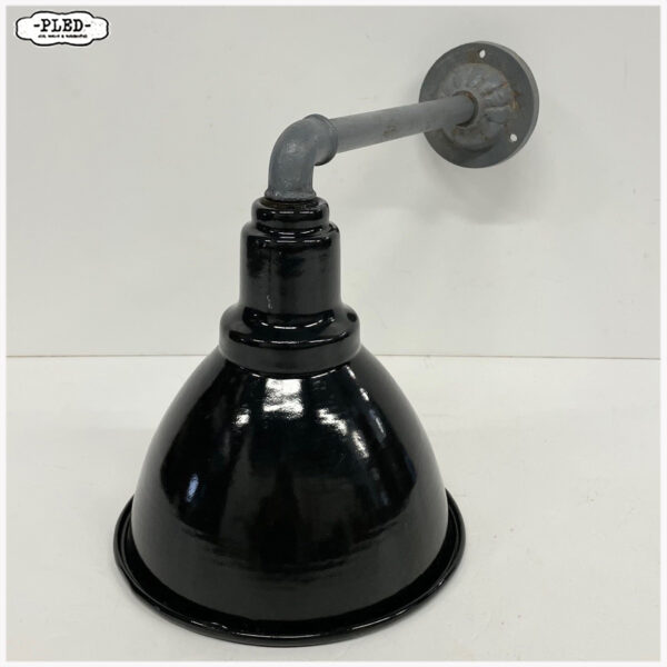 Wandlamp met zwart geëmailleerde kap - Afbeelding 2