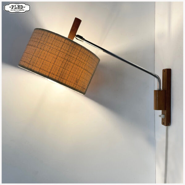 Vintage teak wandlamp, jaren zestig - Afbeelding 2