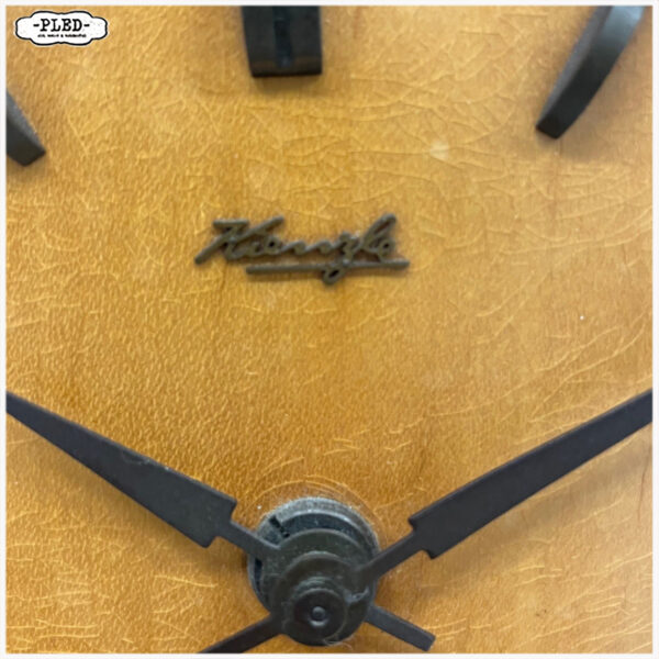 Mid century teak klok van Kienzle - Afbeelding 7