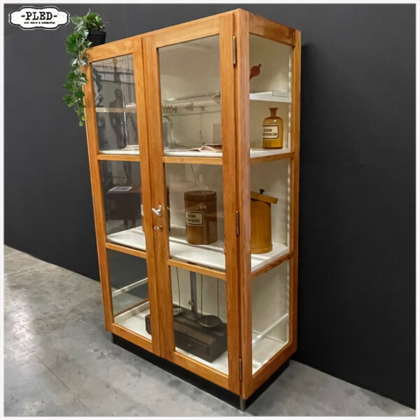 Vintage houten laboratoriumkast, 1960 - Afbeelding 3