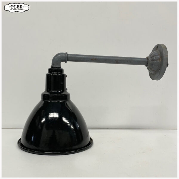 Wandlamp met zwart geëmailleerde kap - Afbeelding 3