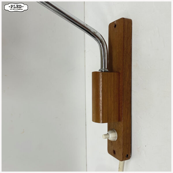 Vintage teak wandlamp, jaren zestig - Afbeelding 3
