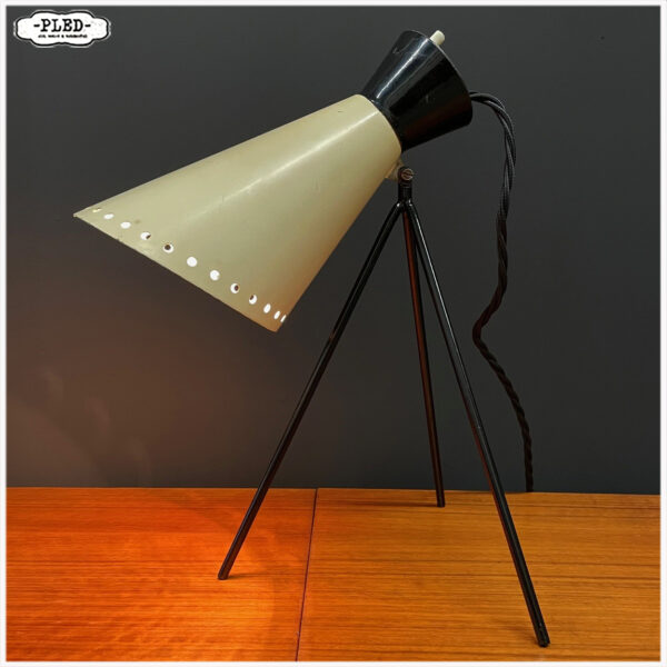 Josef Hůrka tripod tafellamp voor Napako, jaren 50 - Afbeelding 3
