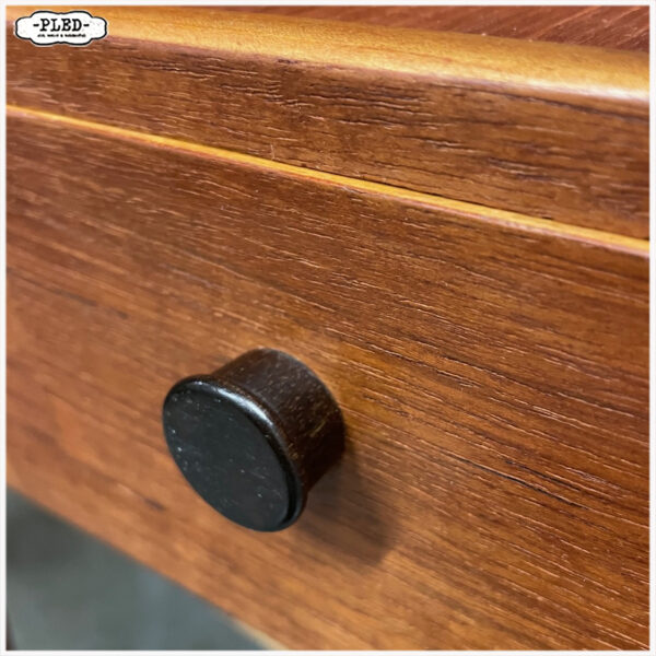 Vintage teak Deens naaikastje, sixties - Afbeelding 11