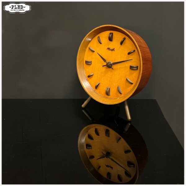 Mid century teak klok van Kienzle - Afbeelding 4