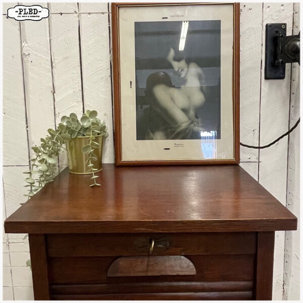 Vintage roldeurkast, met slot en sleutel - Afbeelding 6