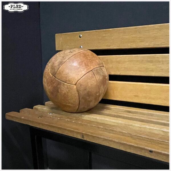 Hardhouten bankje met rugleuning - Afbeelding 9