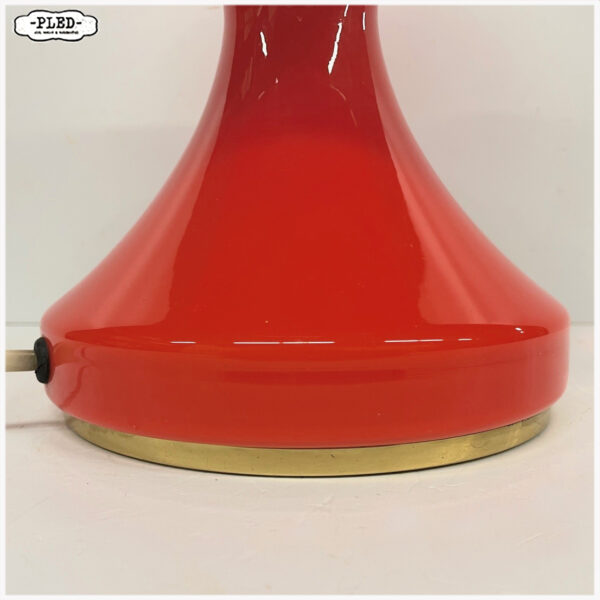 Oranje opaline glazen lamp, Štěpán Tabery, 1970 - Afbeelding 6