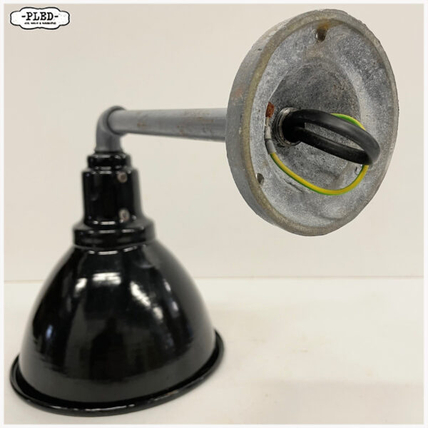 Wandlamp met zwart geëmailleerde kap - Afbeelding 4