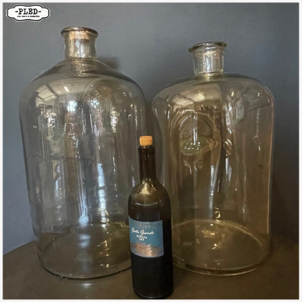 Grote decoratieve glazen flessen - Afbeelding 9