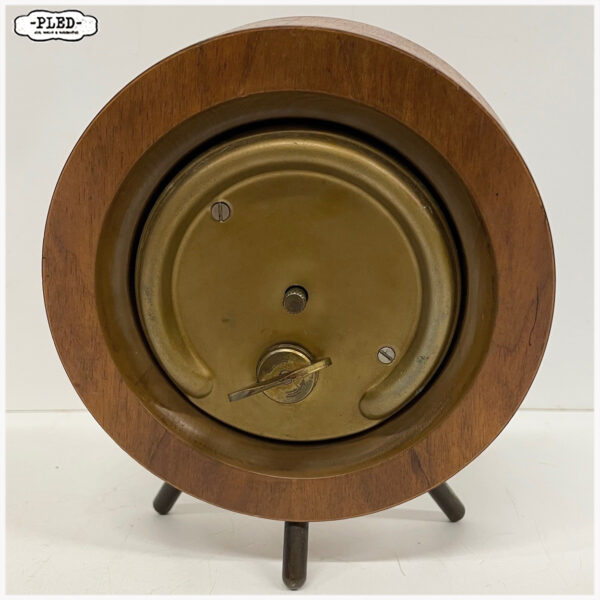 Mid century teak klok van Kienzle - Afbeelding 9