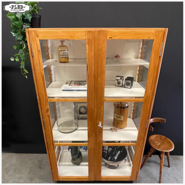 Vintage houten laboratoriumkast, 1960 - Afbeelding 5