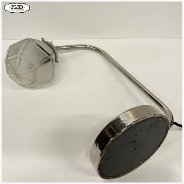 Art Deco bureaulamp met gefacetteerde kap - Afbeelding 12