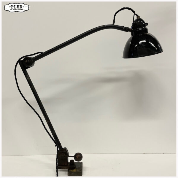Twee armige industriële lamp, Bauhaus - Afbeelding 8