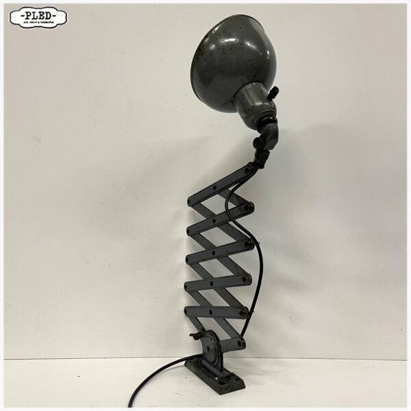 Oude, mooi gepatineerde schaarlamp, jaren dertig - Afbeelding 7