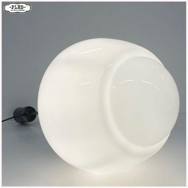 art deco opaline plafondlamp (groot) - Afbeelding 12
