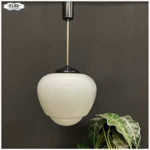 art deco opaline plafondlamp (groot)