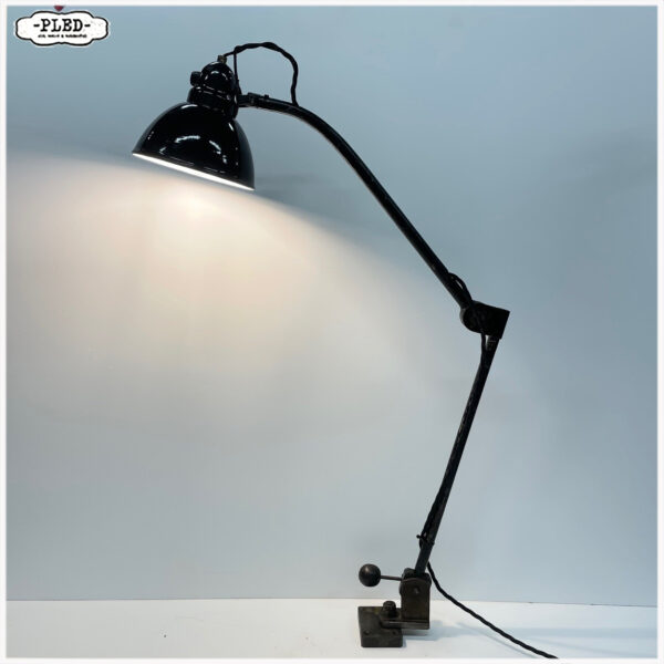 Twee armige industriële lamp, Bauhaus - Afbeelding 2