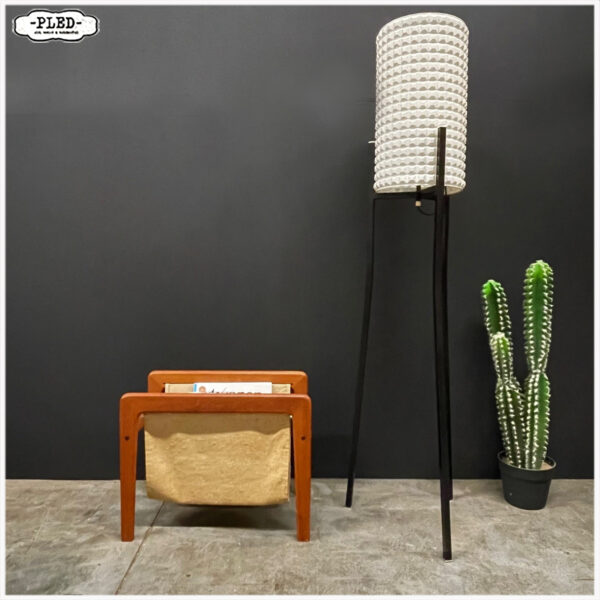 Deense Mid Century tijdschriftenhouder, teak - Afbeelding 4
