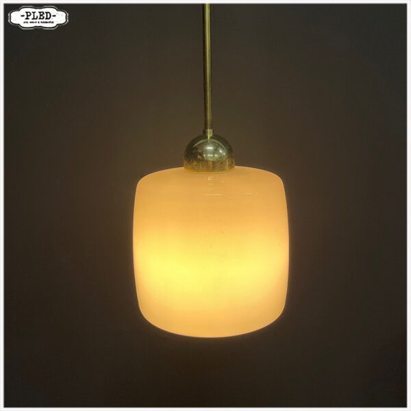 Cilindervormige opaline pendellamp - Afbeelding 3