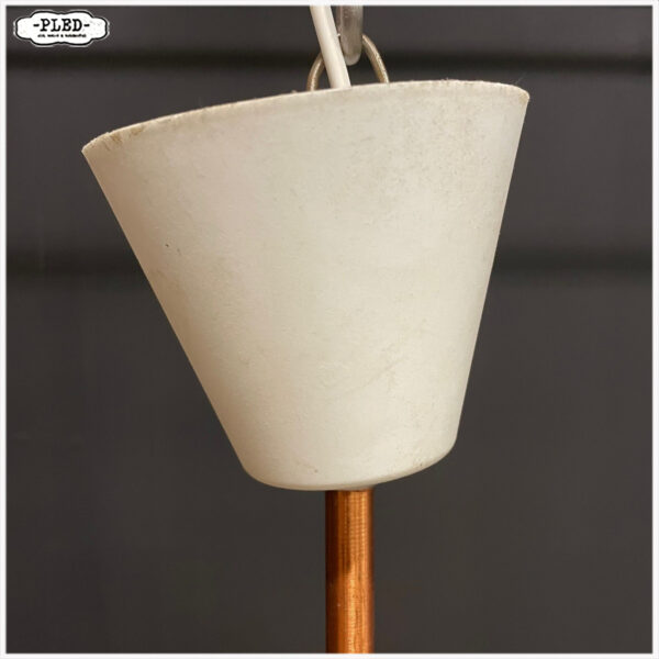 Vintage Space Age opaline pendellamp - Afbeelding 10