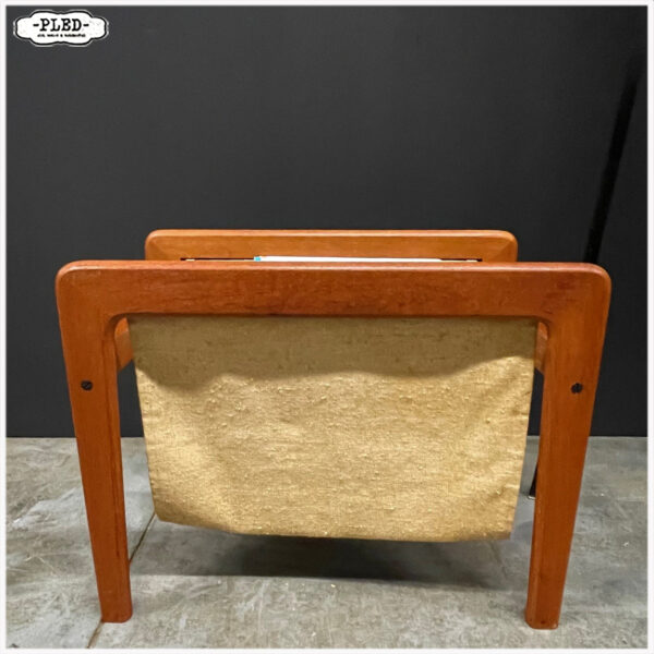 Deense Mid Century tijdschriftenhouder, teak - Afbeelding 2