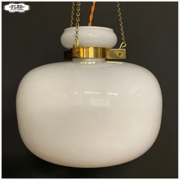 Vintage opaline hanglamp - Afbeelding 5