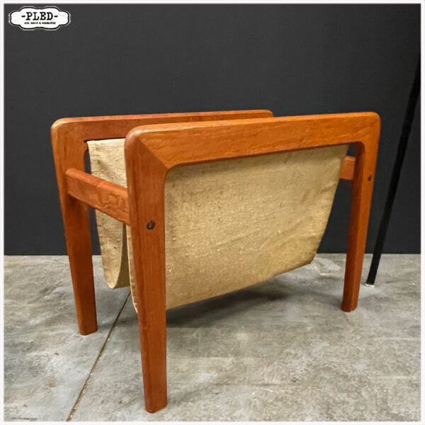 Deense Mid Century tijdschriftenhouder, teak - Afbeelding 6