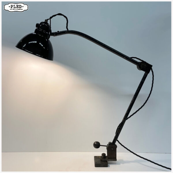 Twee armige industriële lamp, Bauhaus - Afbeelding 4
