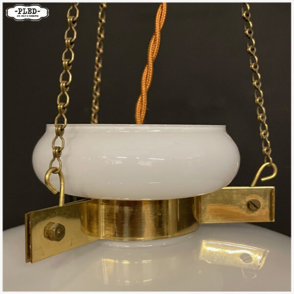 Vintage opaline hanglamp - Afbeelding 8