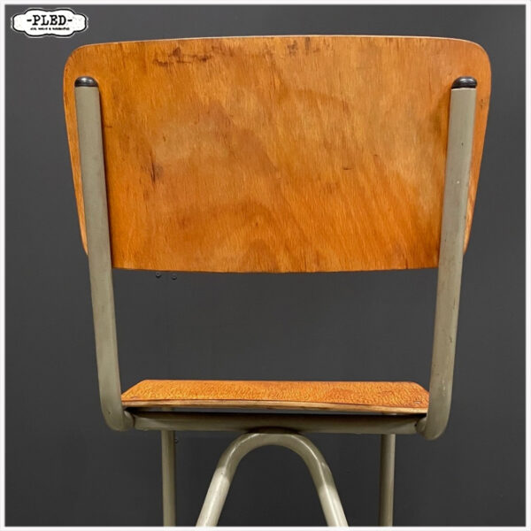 Vintage stoel met sledeframe, jaren vijftig - Afbeelding 8