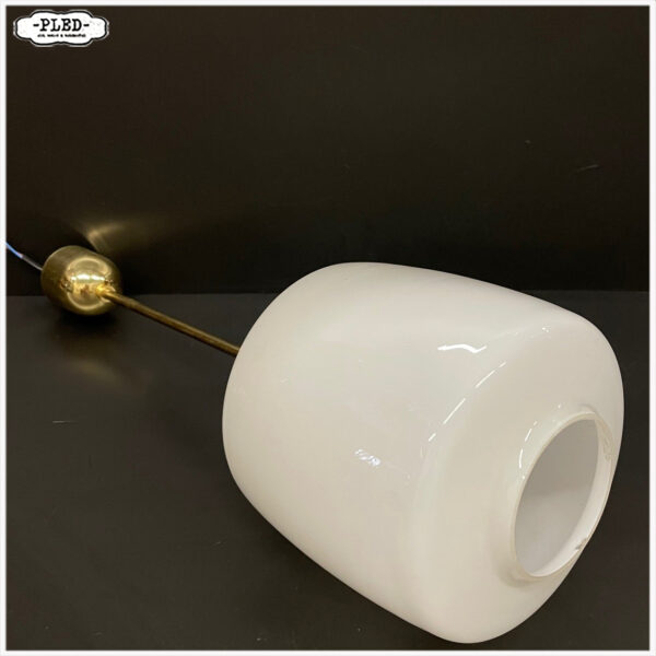 Cilindervormige opaline pendellamp - Afbeelding 9