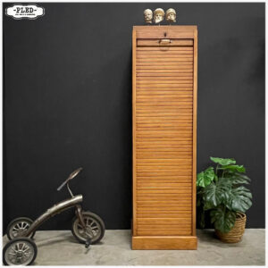 Vintage roldeurkast H150 cm