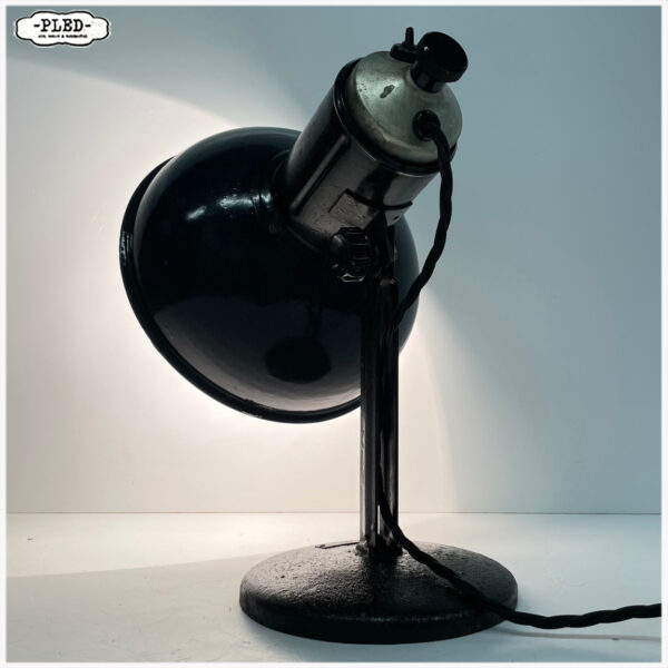 Industriele werkplaatslamp met geëmailleerde kap, - Afbeelding 2